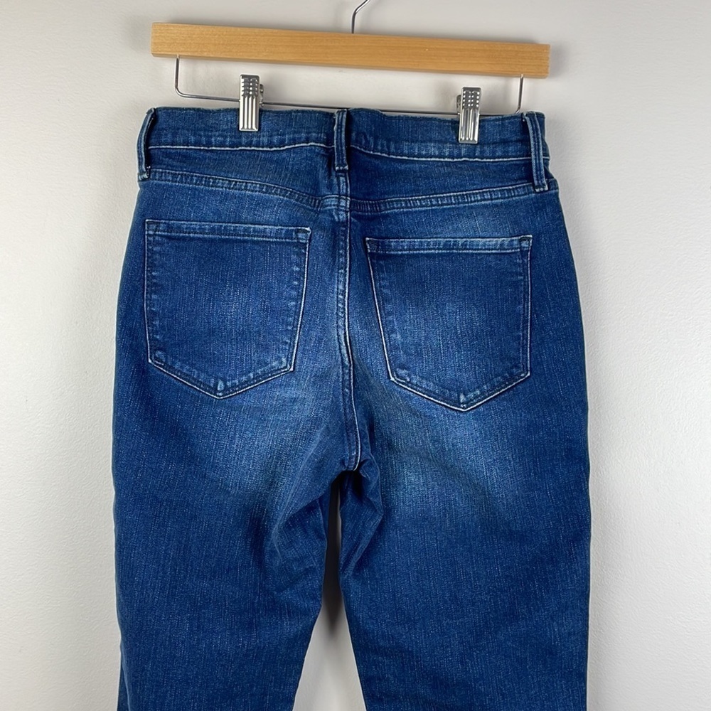 NWOT Old Navy Jeans SZ4 Flare Ankle High Rise Dark Wash Secret Slim Pockets - Picture 9 of 9